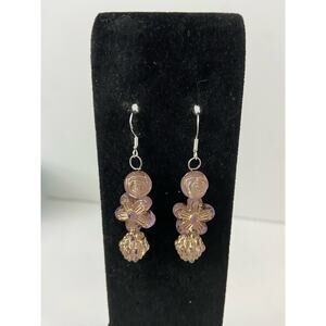 light purple flower earrings